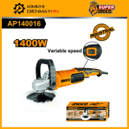 Máy đánh bóng INGCO AP140016 công suất 1400W, có chỉnh tốc đường kính đệm 180mm
