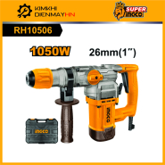 Máy khoan đục bê tông dây đồng công suất 1050W INGCO RH10506 lực tác động 4.5J